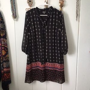 Lily Rose 3/4 sleeve shift dress